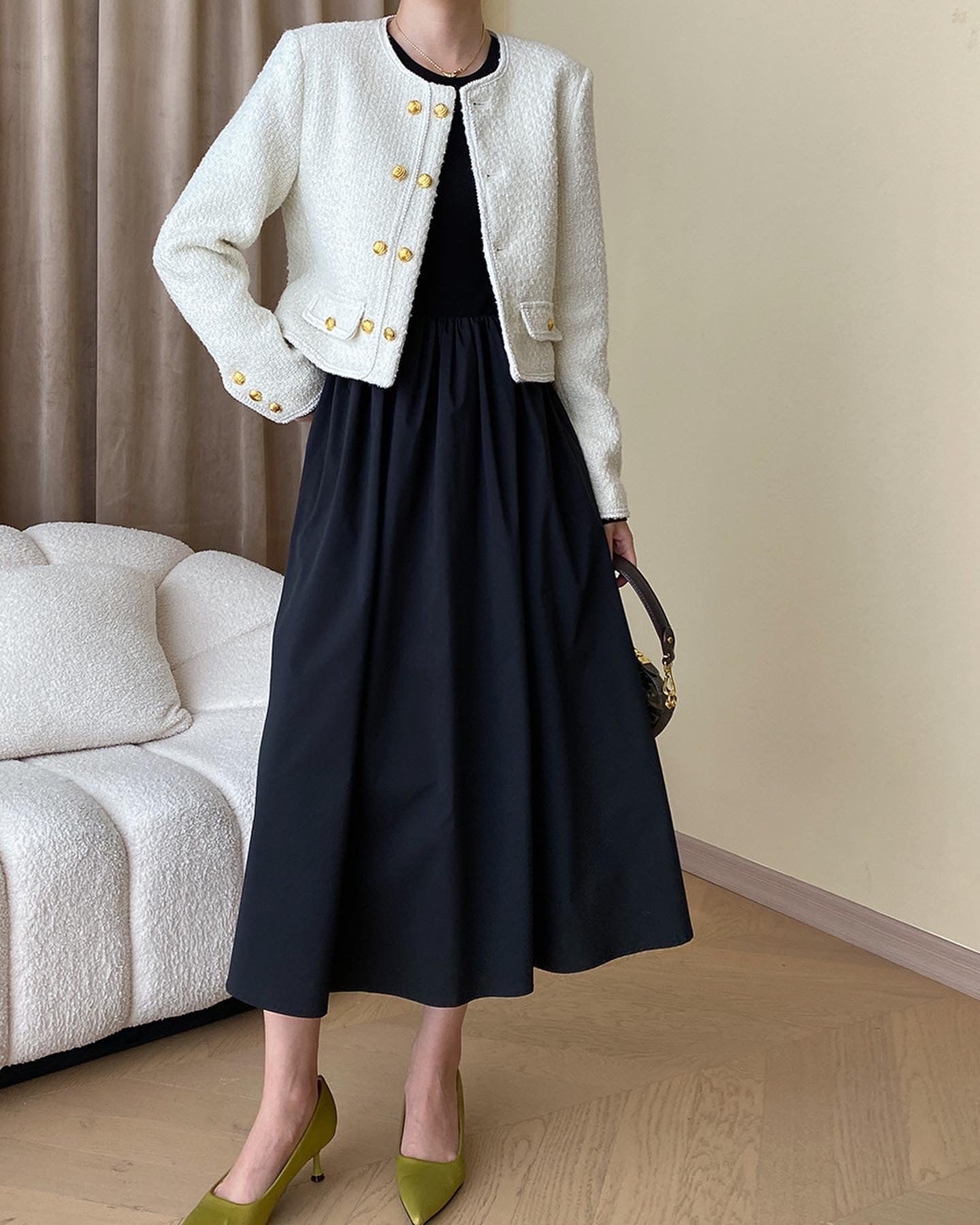 法式鏤空連身裙