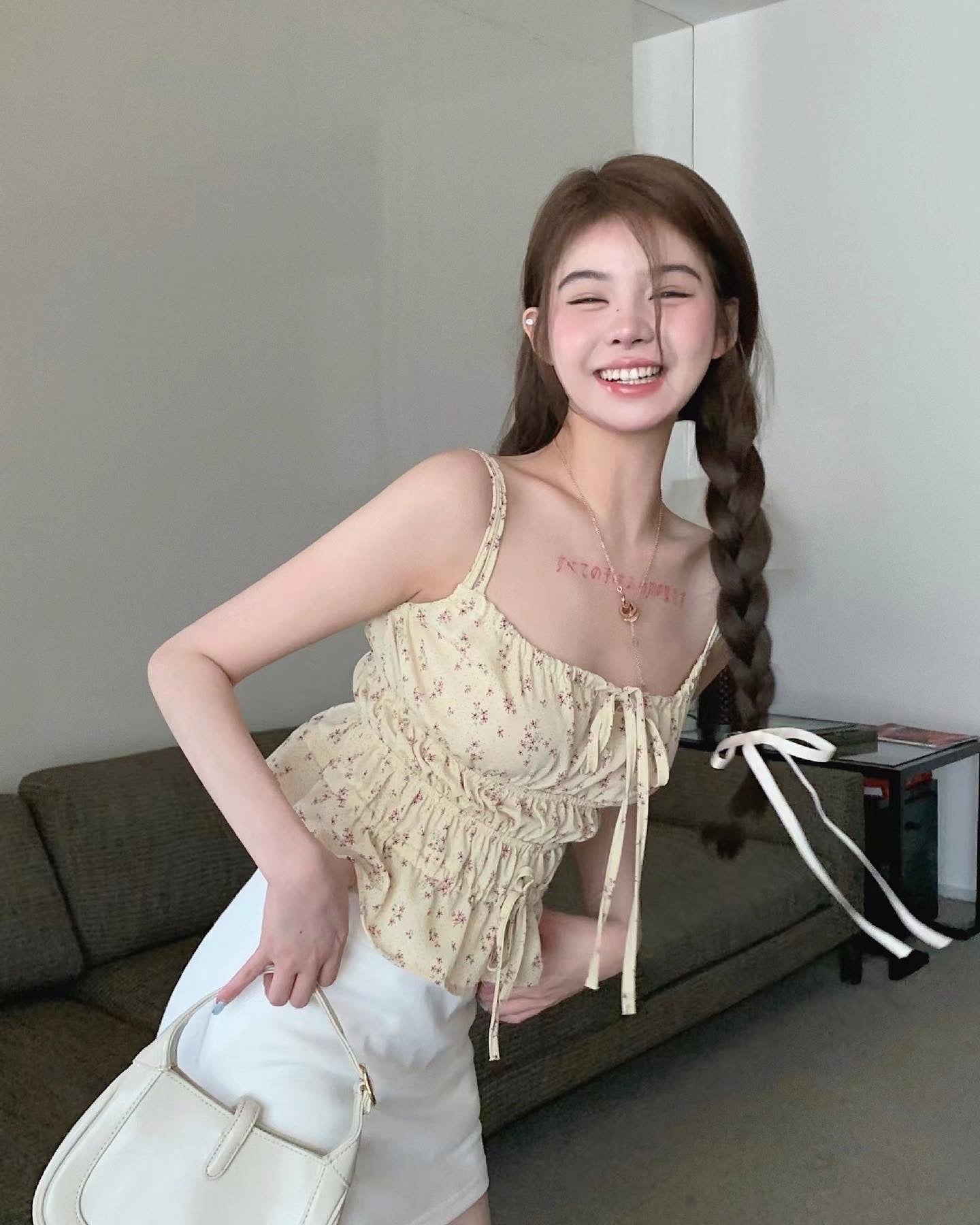 Floral Spaghetti Strap Tank Top