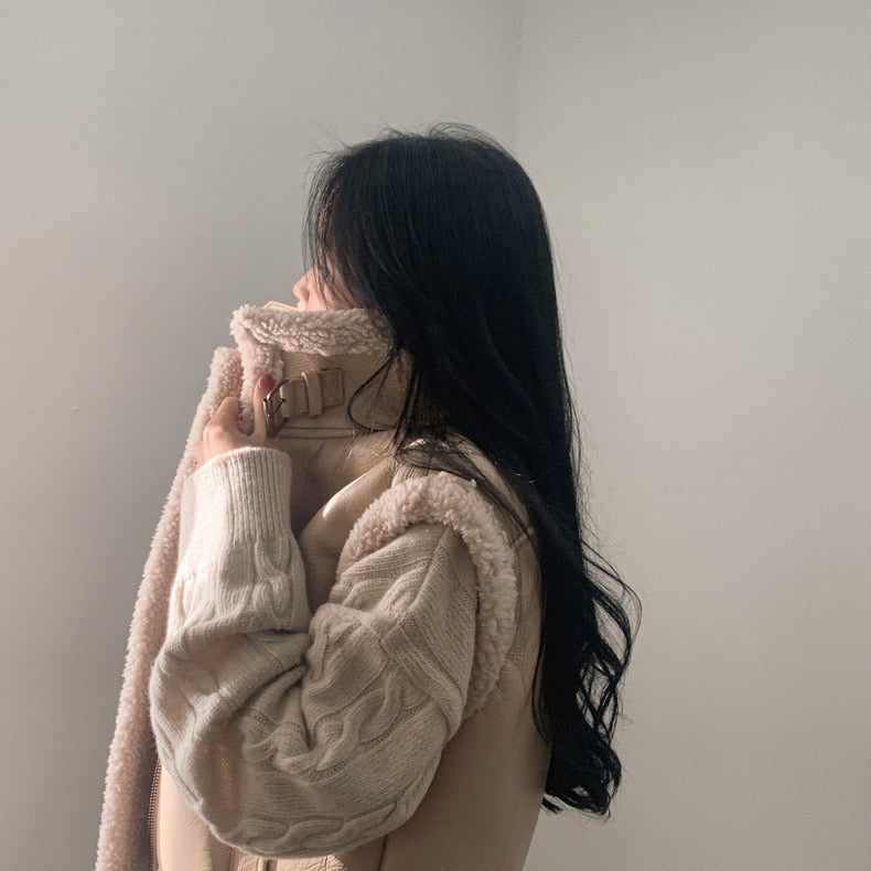 Sherpa Wool Vest Jacket