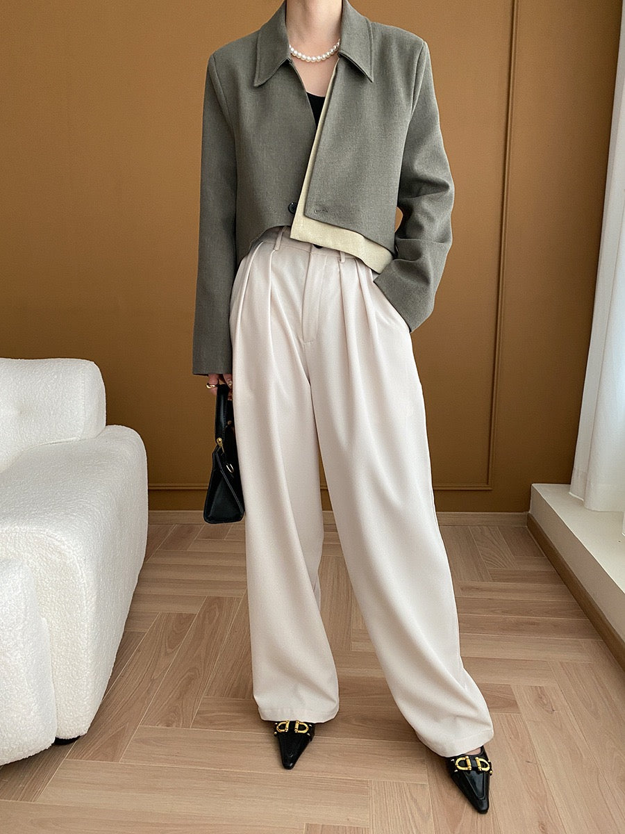 Asymmetrical Short Blazer