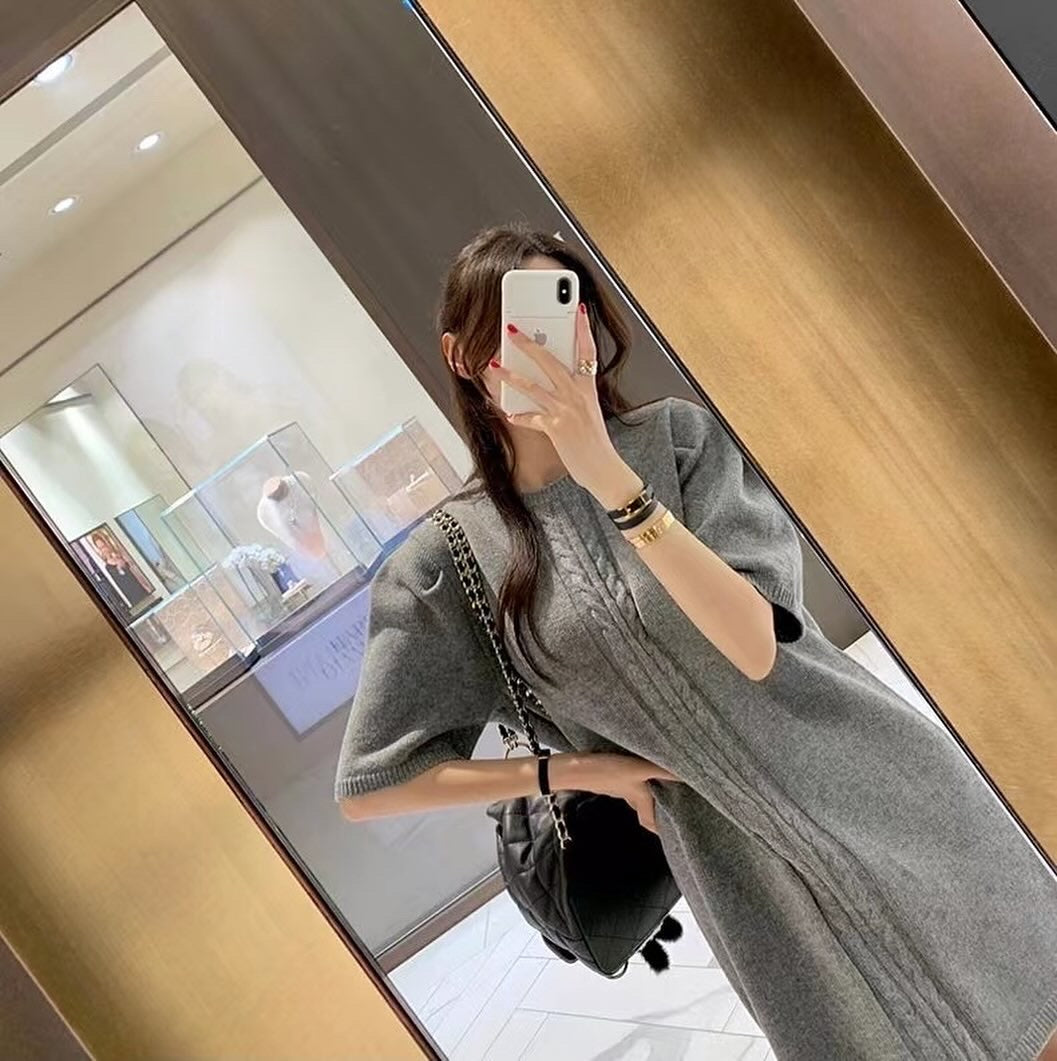 ヴィンテージ風ツイストワンピース