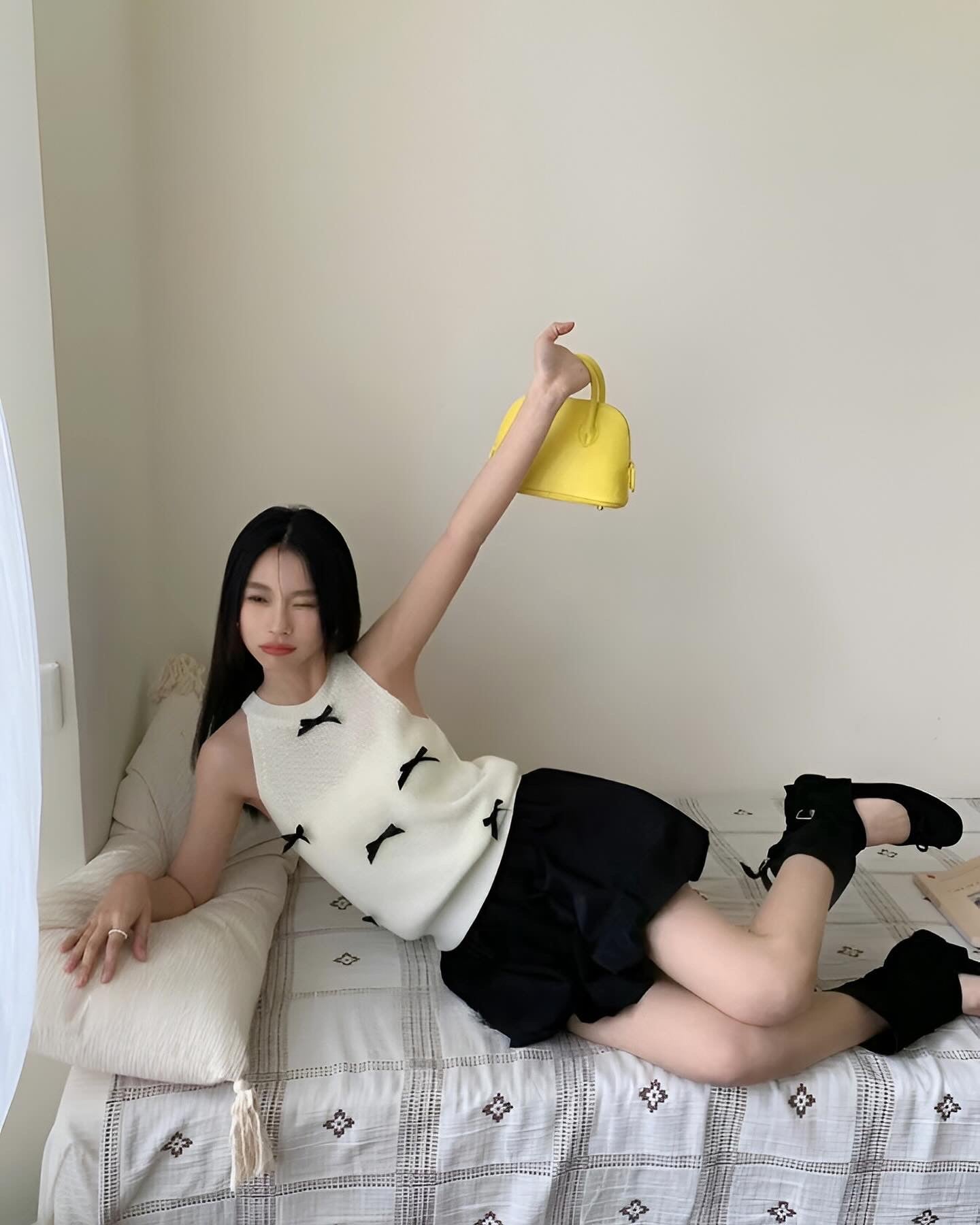 Halter Neck Bow Tie Vest