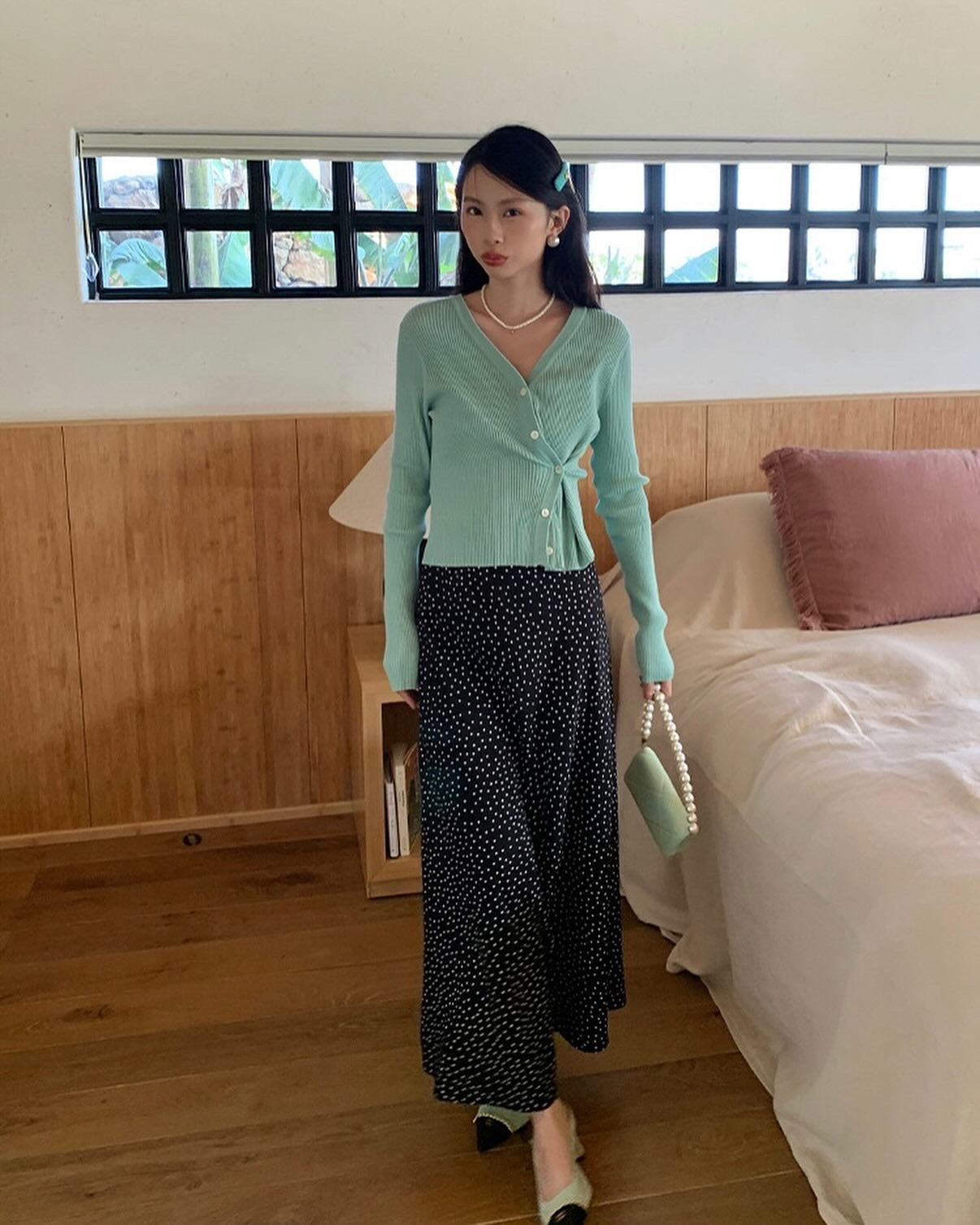 Polka Dot Midi Dress