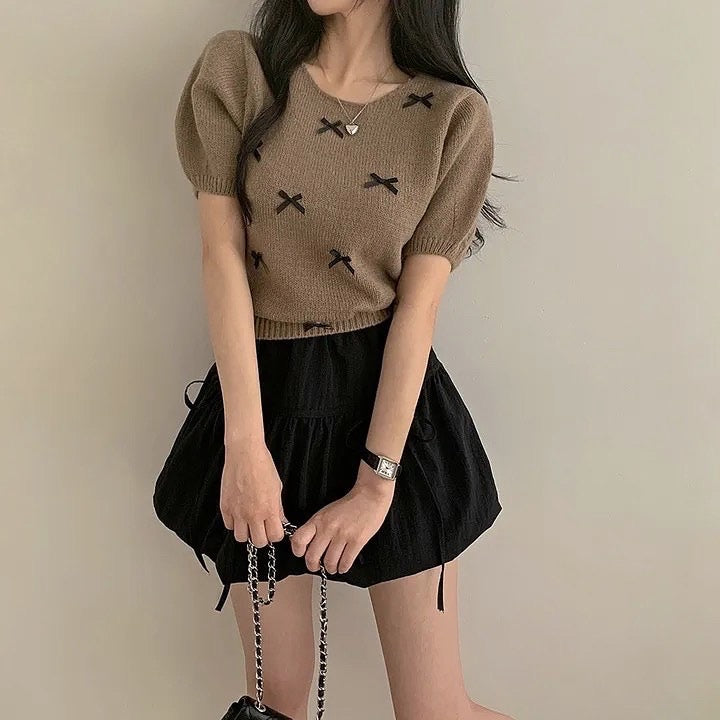 Butterfly Bow Bubble Skirt