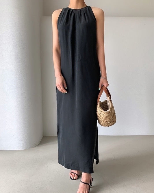 Halter Neck Tie Dress