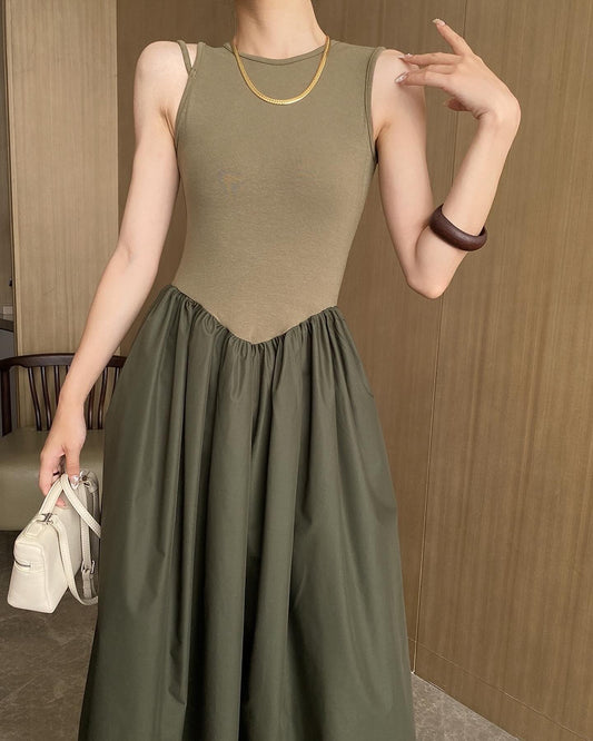 French-style Vest Dress