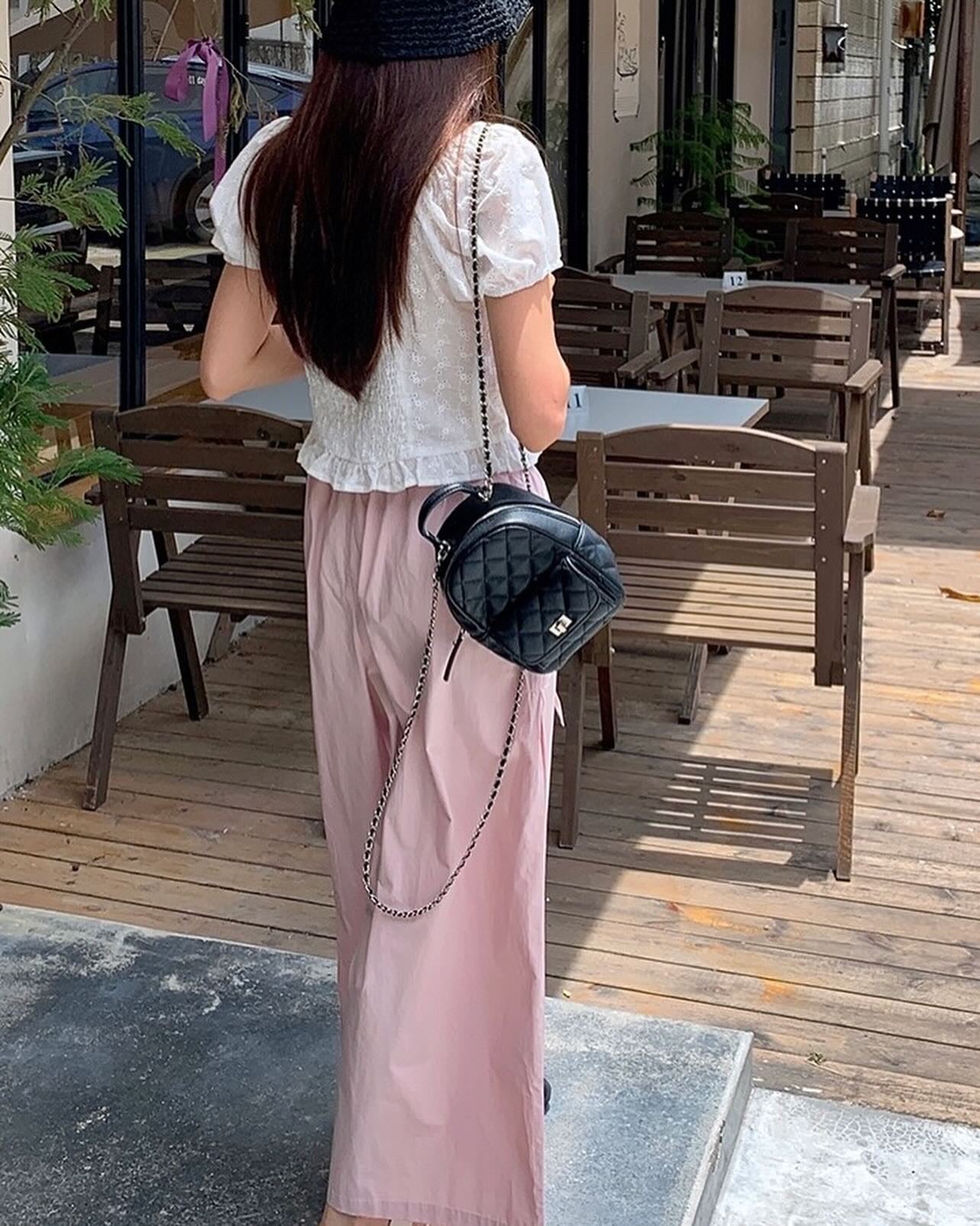 夏日薄款闊腳褲