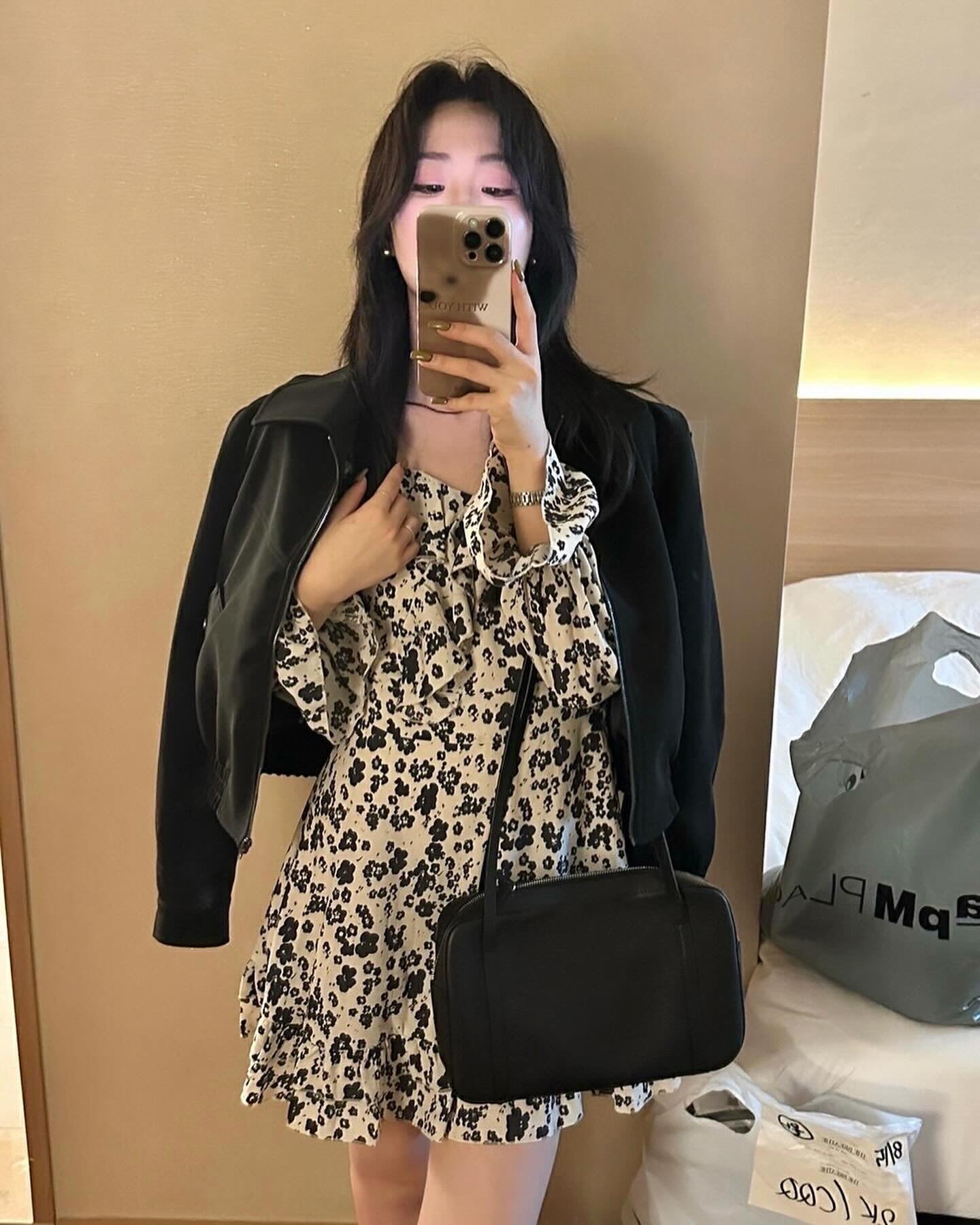 法式氣質修腰連身裙