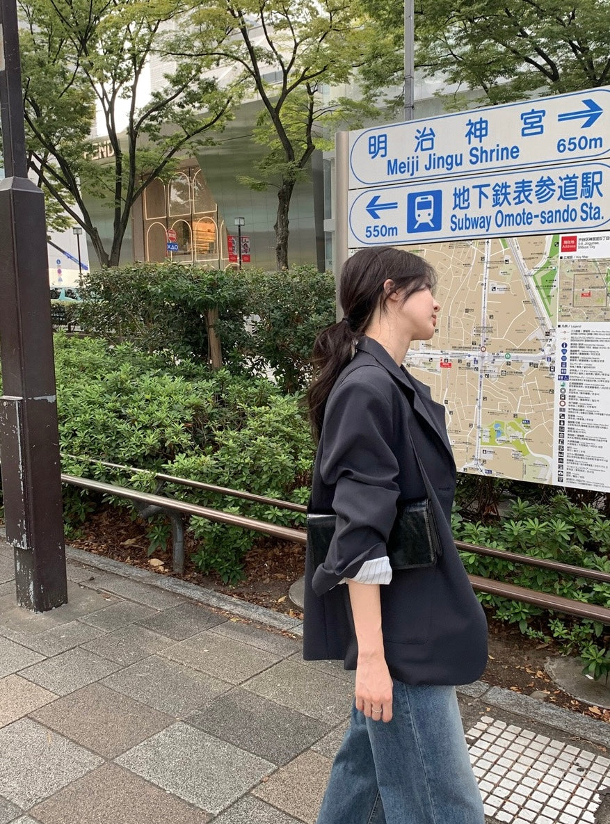 韓国風ルーズジャケット