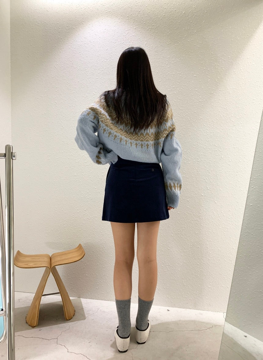 Crew Neck Fair Isle Sweater