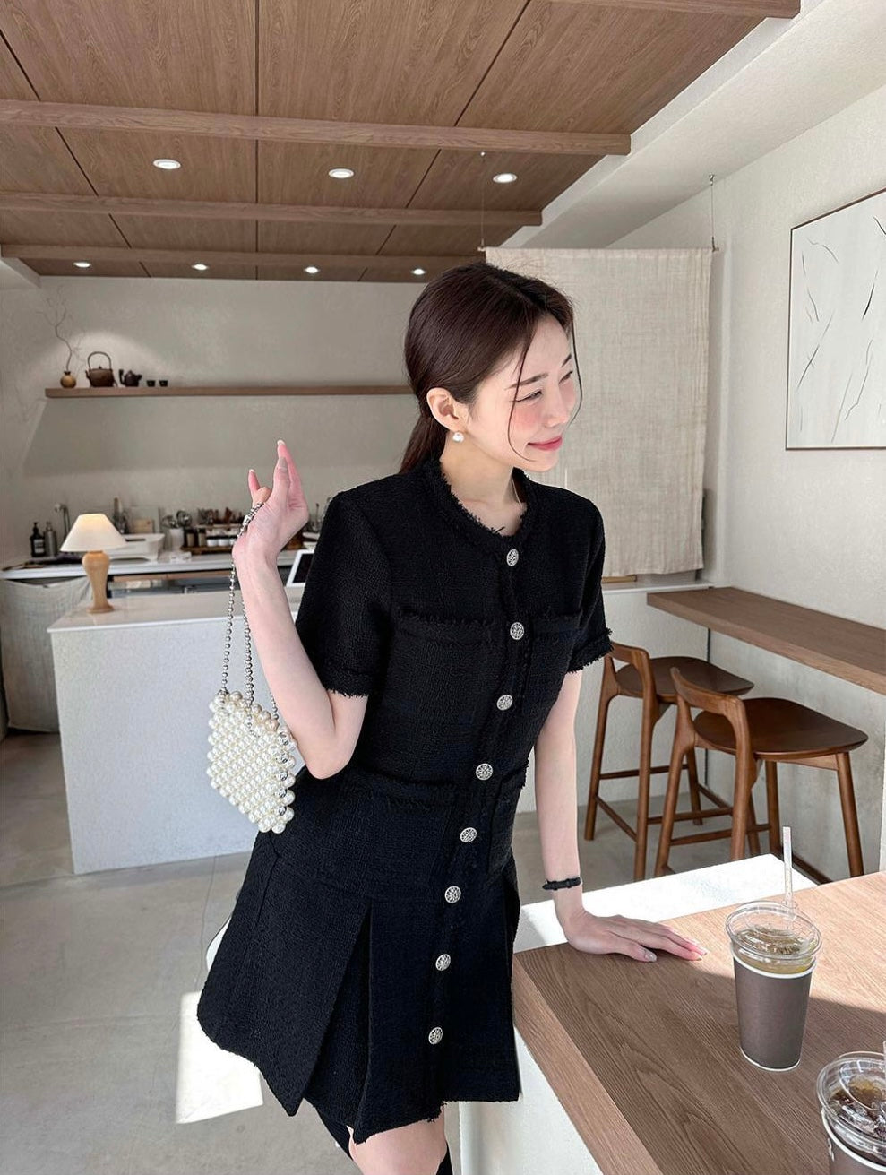 Chanel-style Waist-cinching Dress