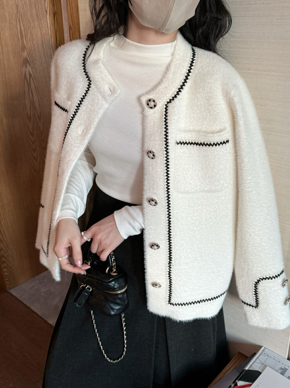 Vintage Chanel-style Knit Jacket