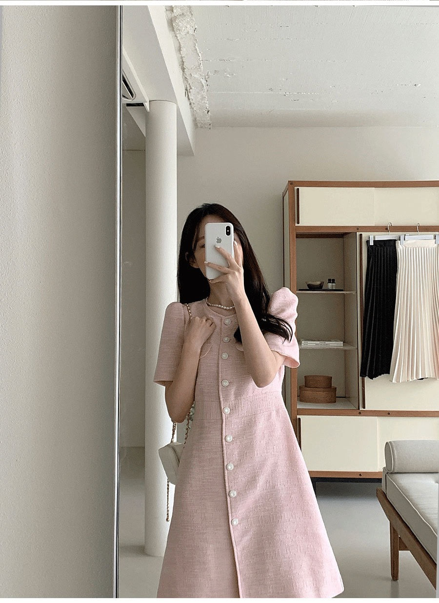 French-style tweed dress