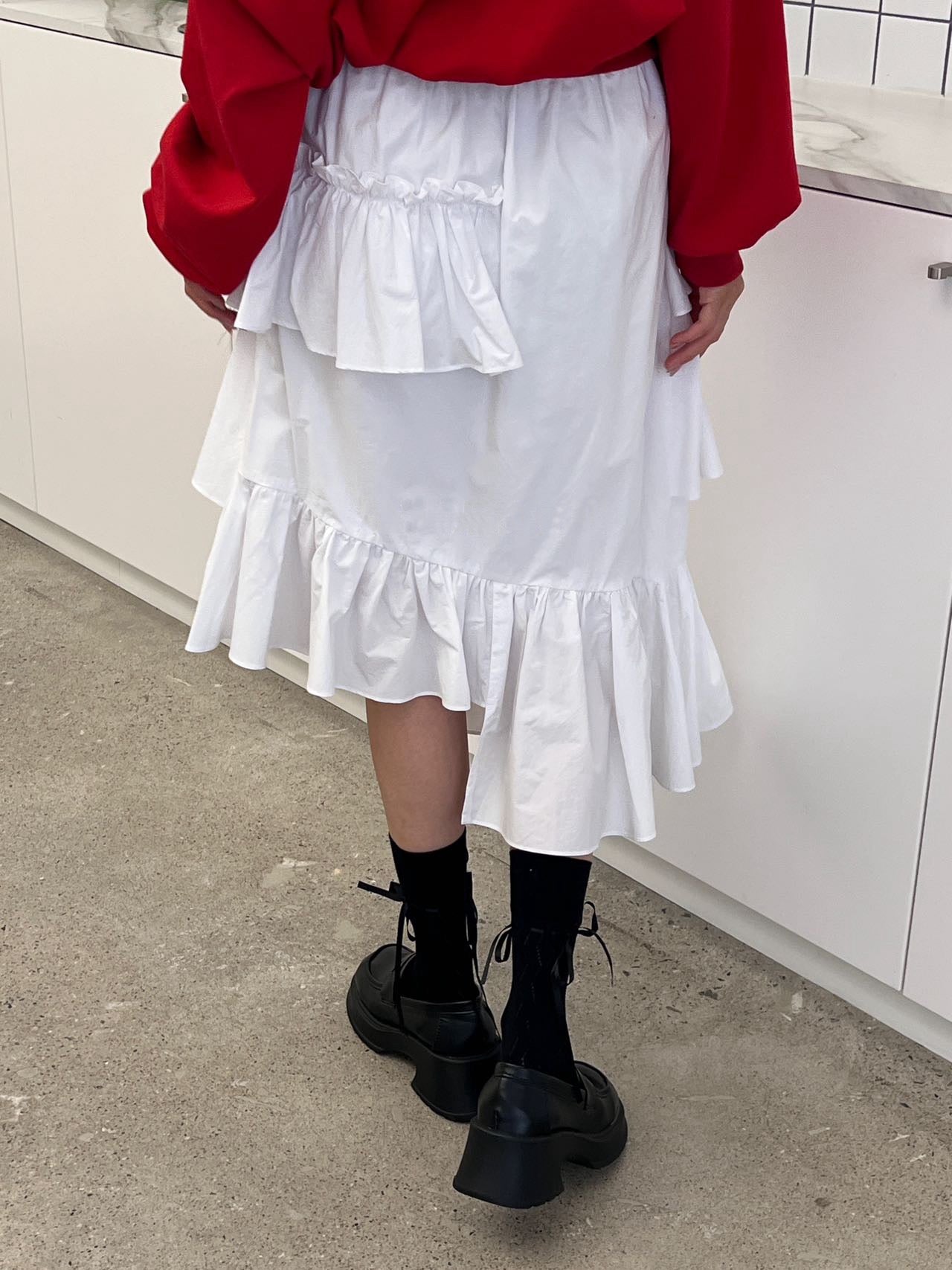 層層不規則蛋糕裙