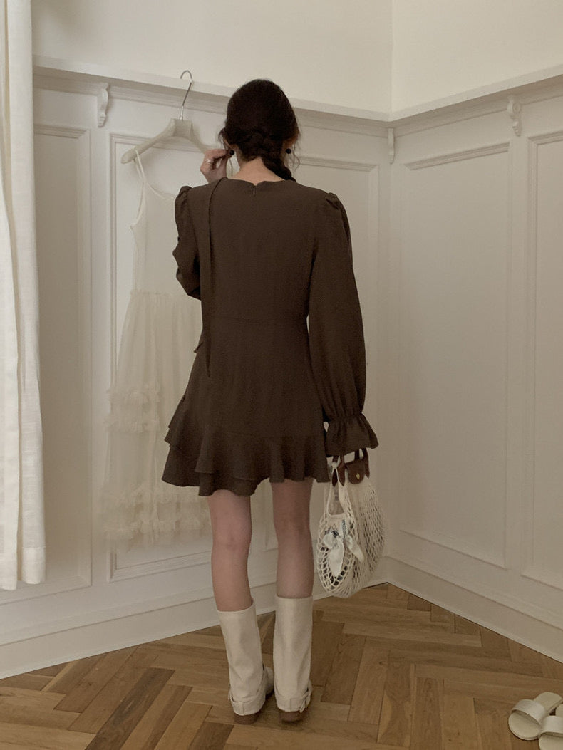 Irregular Ruffle Dress