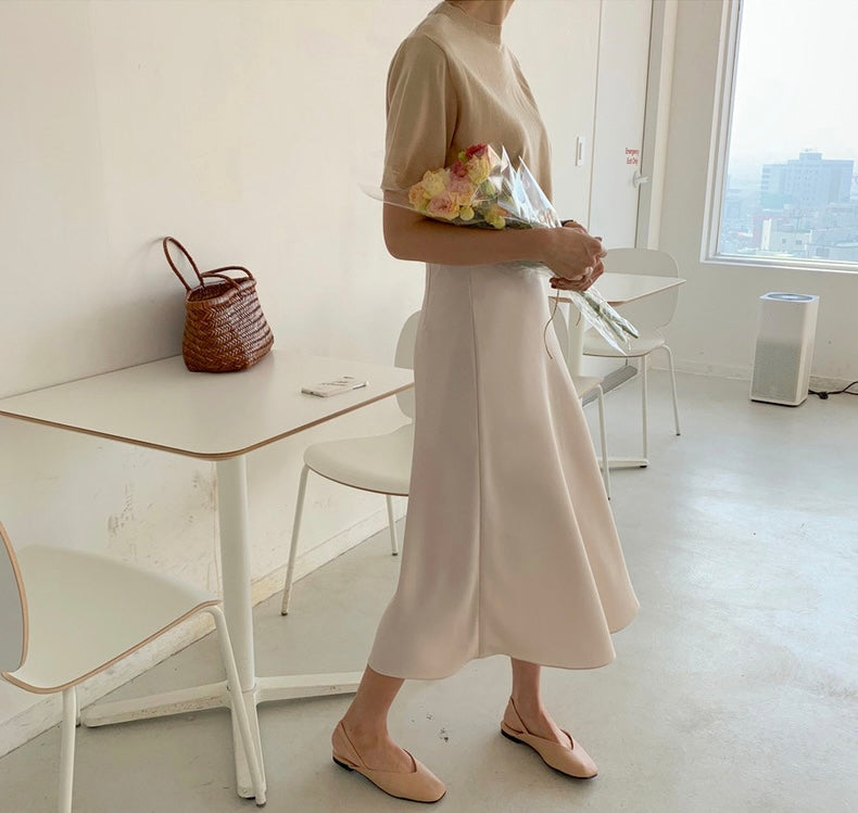 ハイウエスト万能フレアスカート