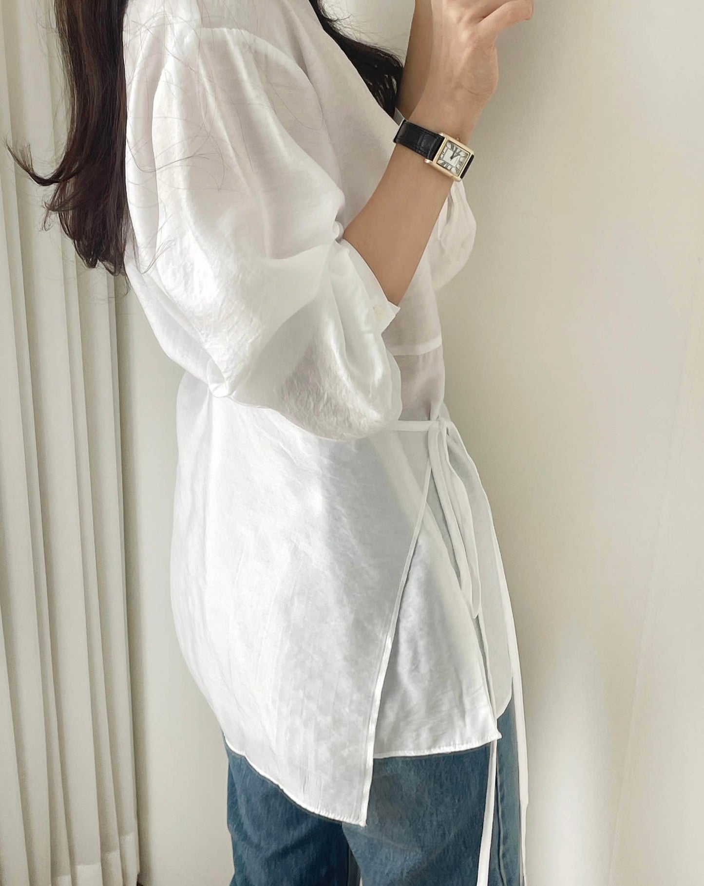 Layered Hem Crew Neck T-Shirt