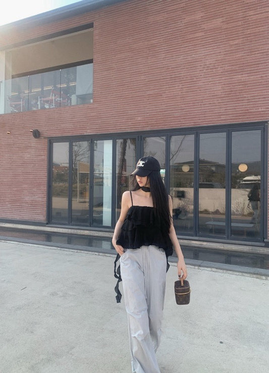 スイートフリルホルターネックキャミソール