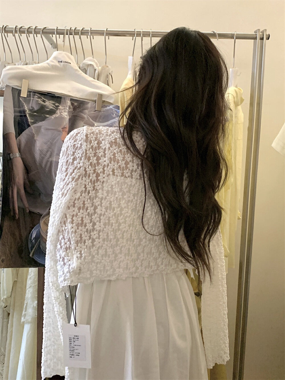 High-Elastic Lace Cardigan