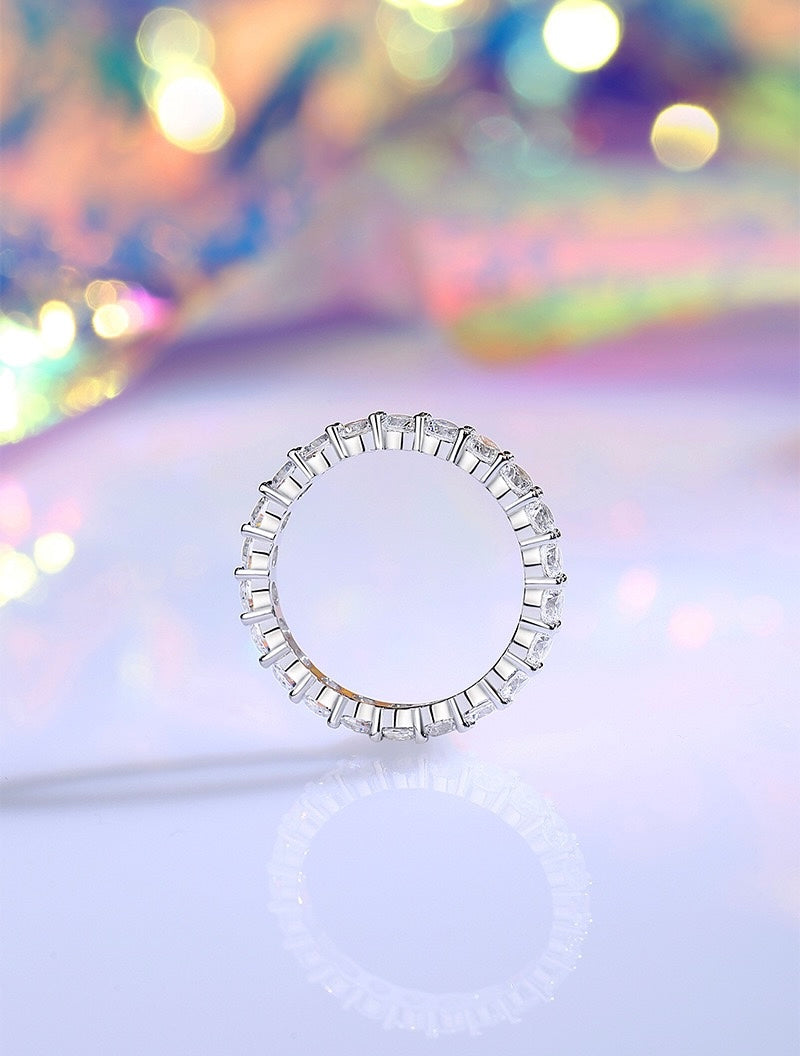 Minimalist Full Diamond Band Ring