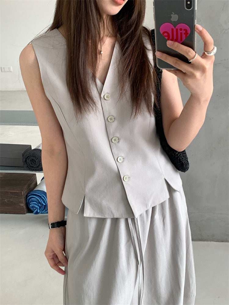 French Chic Vest + Skirt Set