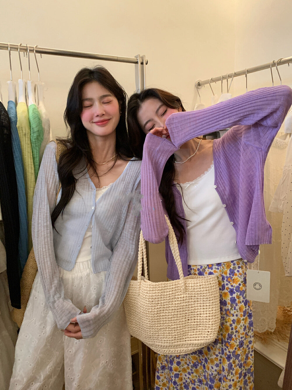 Loose Sun-Protective Knit Cardigan