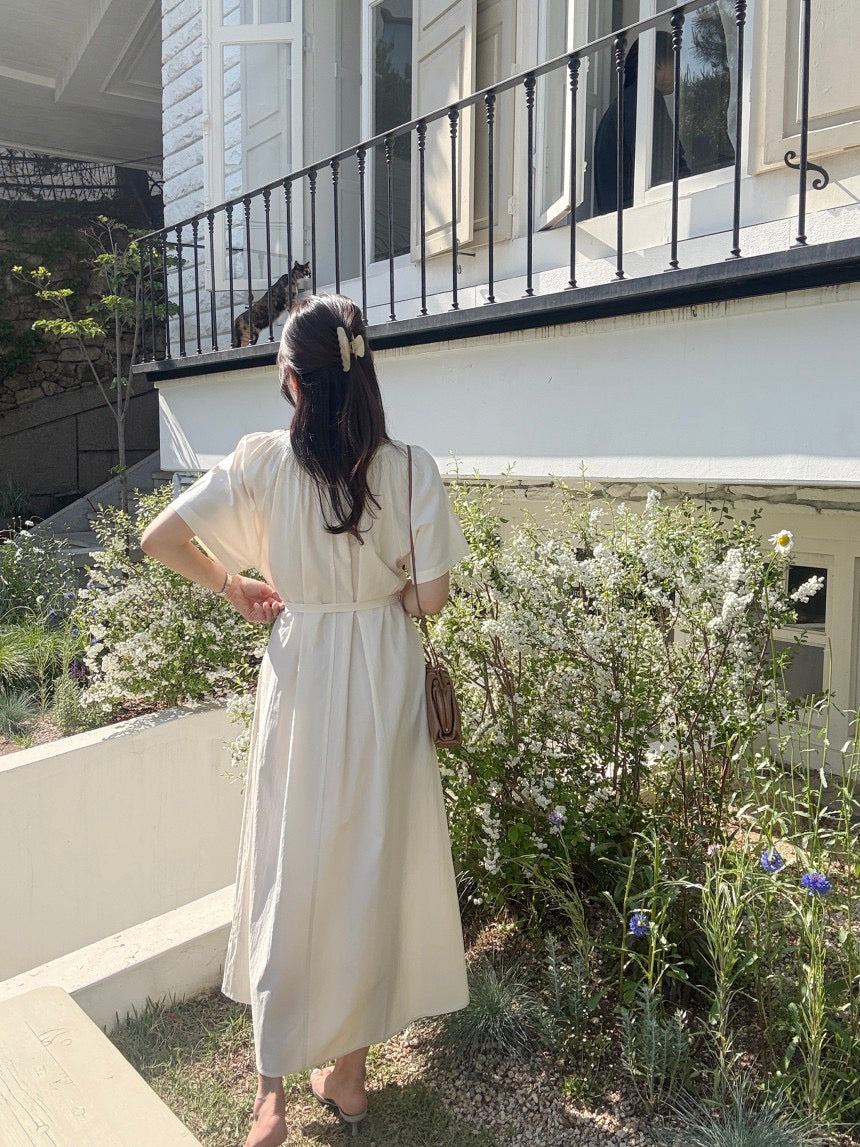 Minimalist Chic Crew Neck Dress