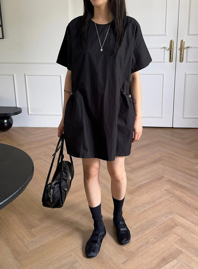 大ポケットドロストワンピ | ウエスト細見え | Cloris Fashion – CLORIS
