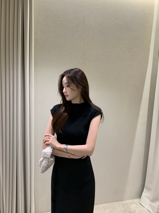 純色簡約針織短袖