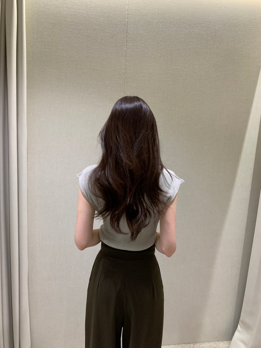 Solid Color Minimalist Knit Short Sleeve