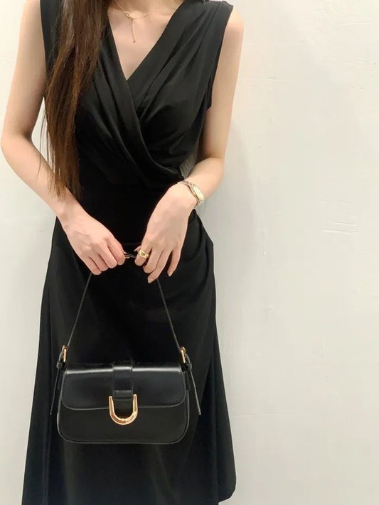 V-neck Ruched Tank Dress