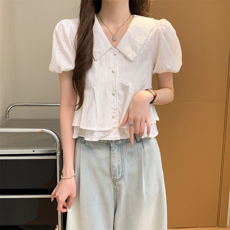 甜美娃娃領恤衫