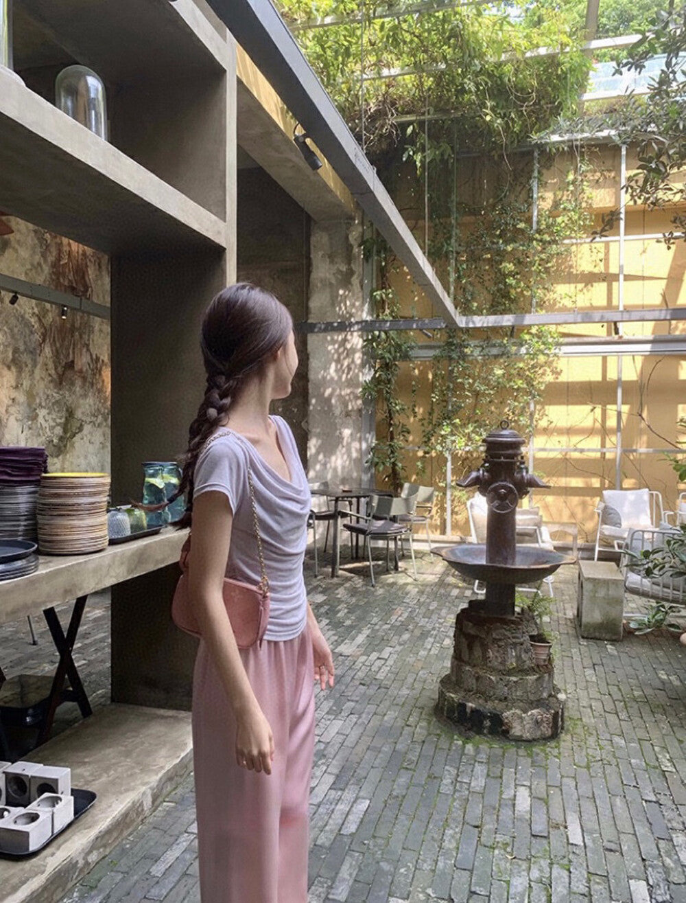 Convertible Boat Neck Short Sleeve Top