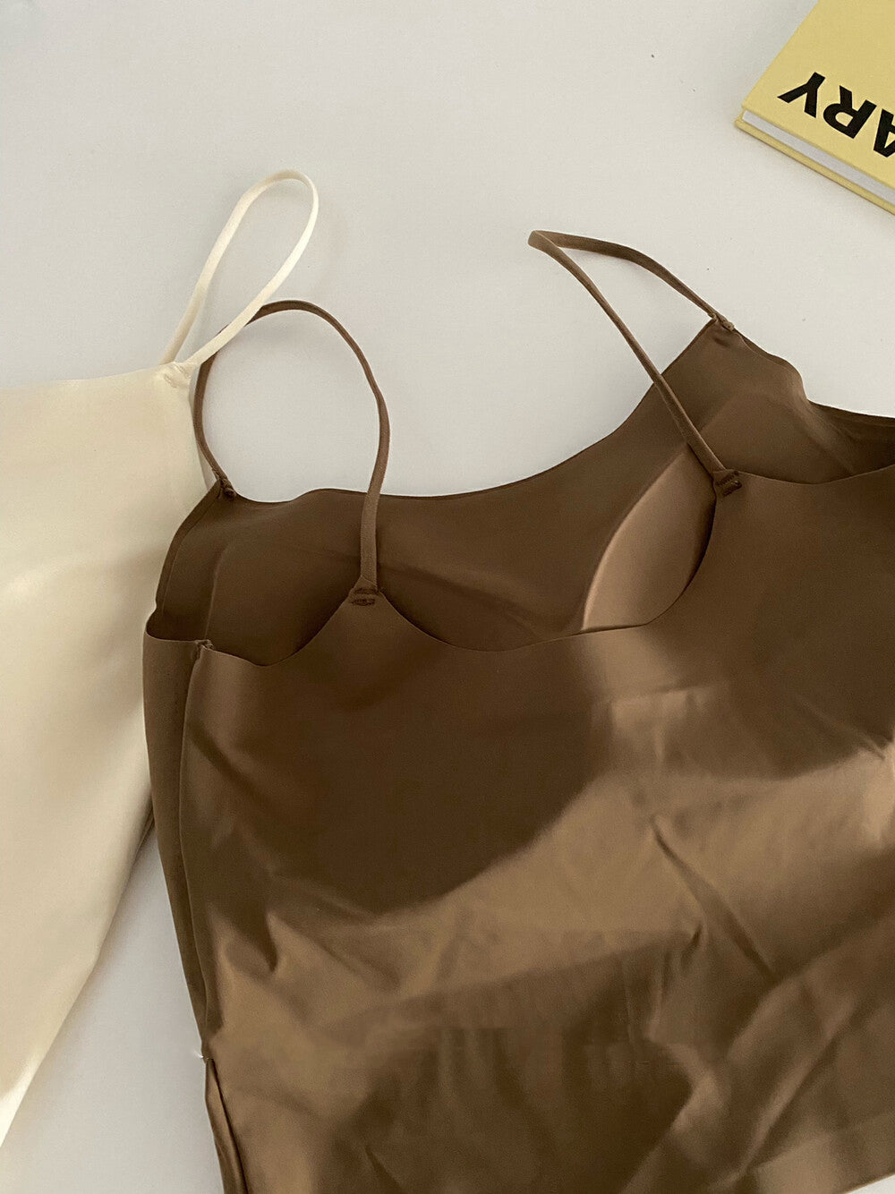 Seamless Ice Silk Bra with Built-in Padding and Beautiful Back Design