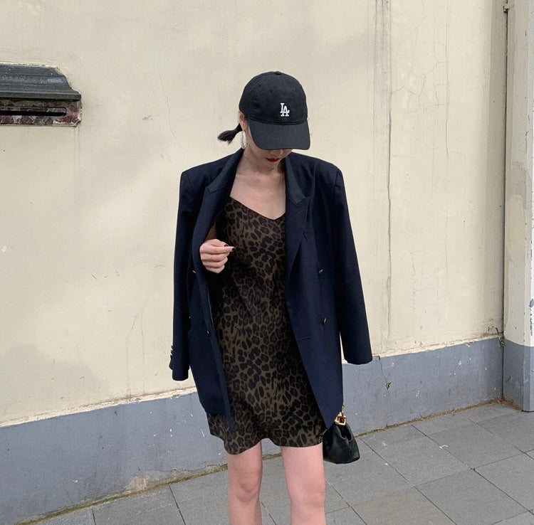 Sexy Leopard Print Bodycon Slip Dress