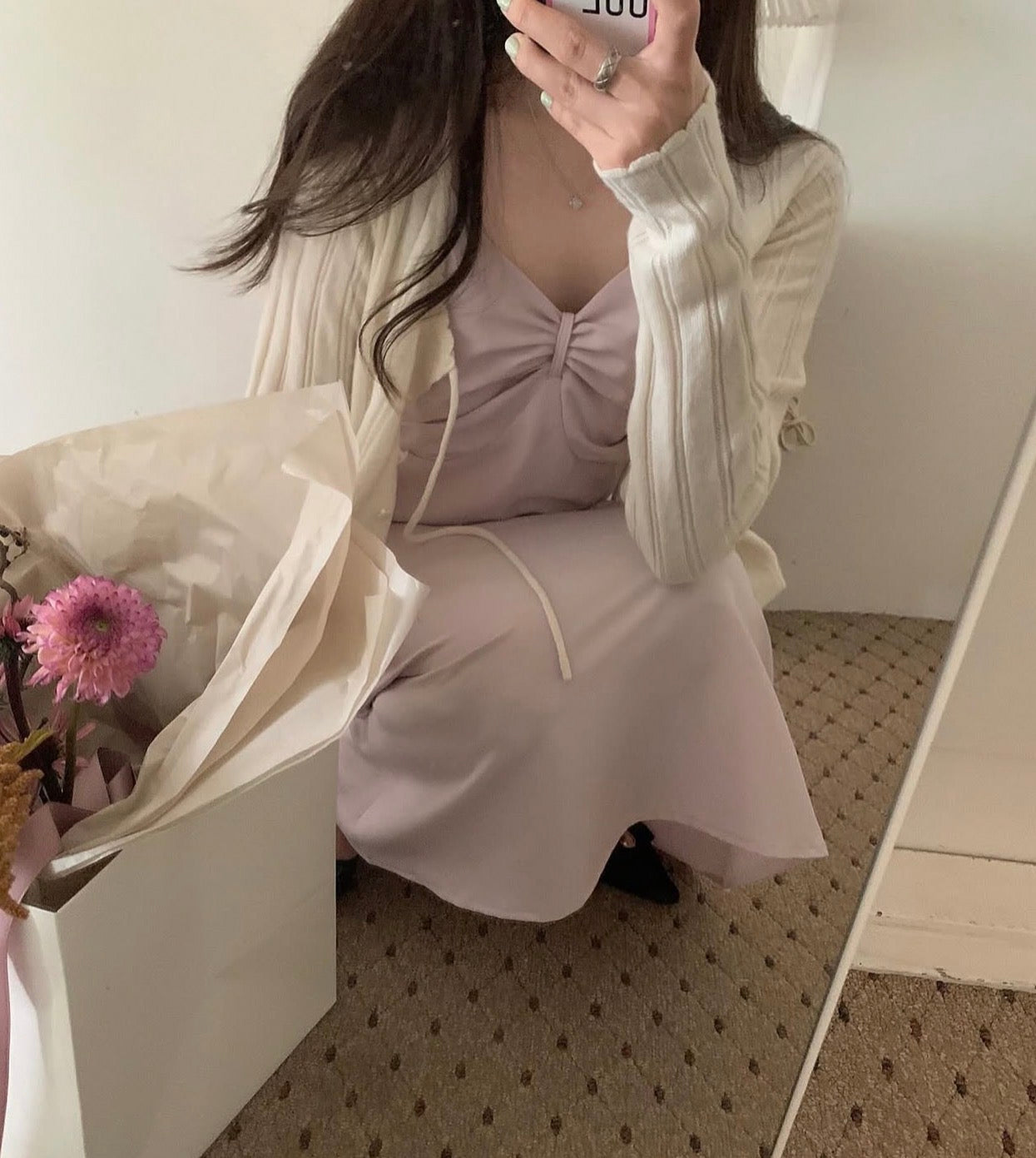 Sweet Tie-Knit Cardigan