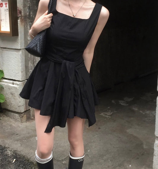 韓系甜美蝴蝶結連身裙