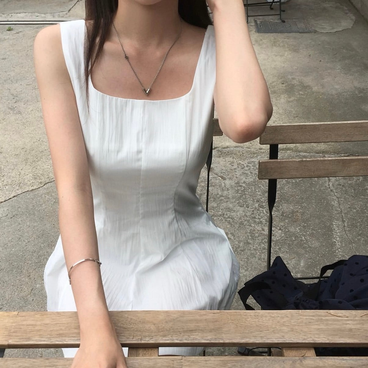 Korean-style Sweet Bow Tie Dress