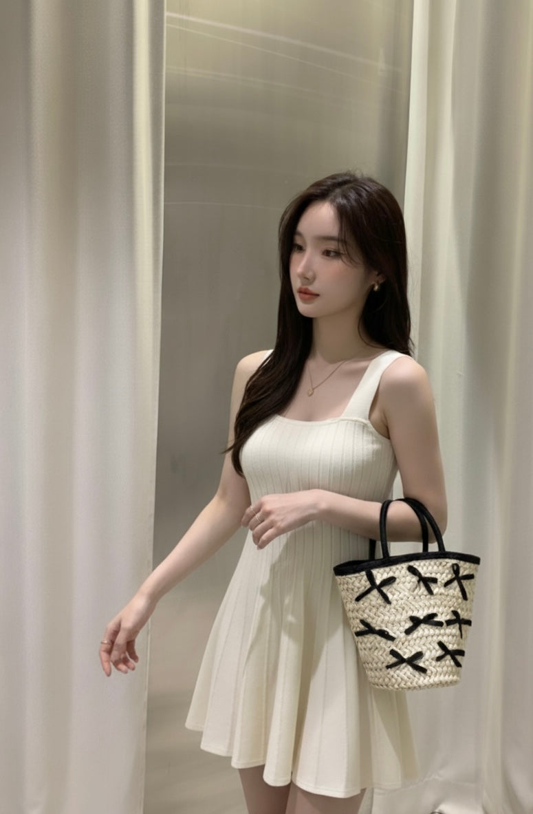 Minimalist Knitted Vest Dress