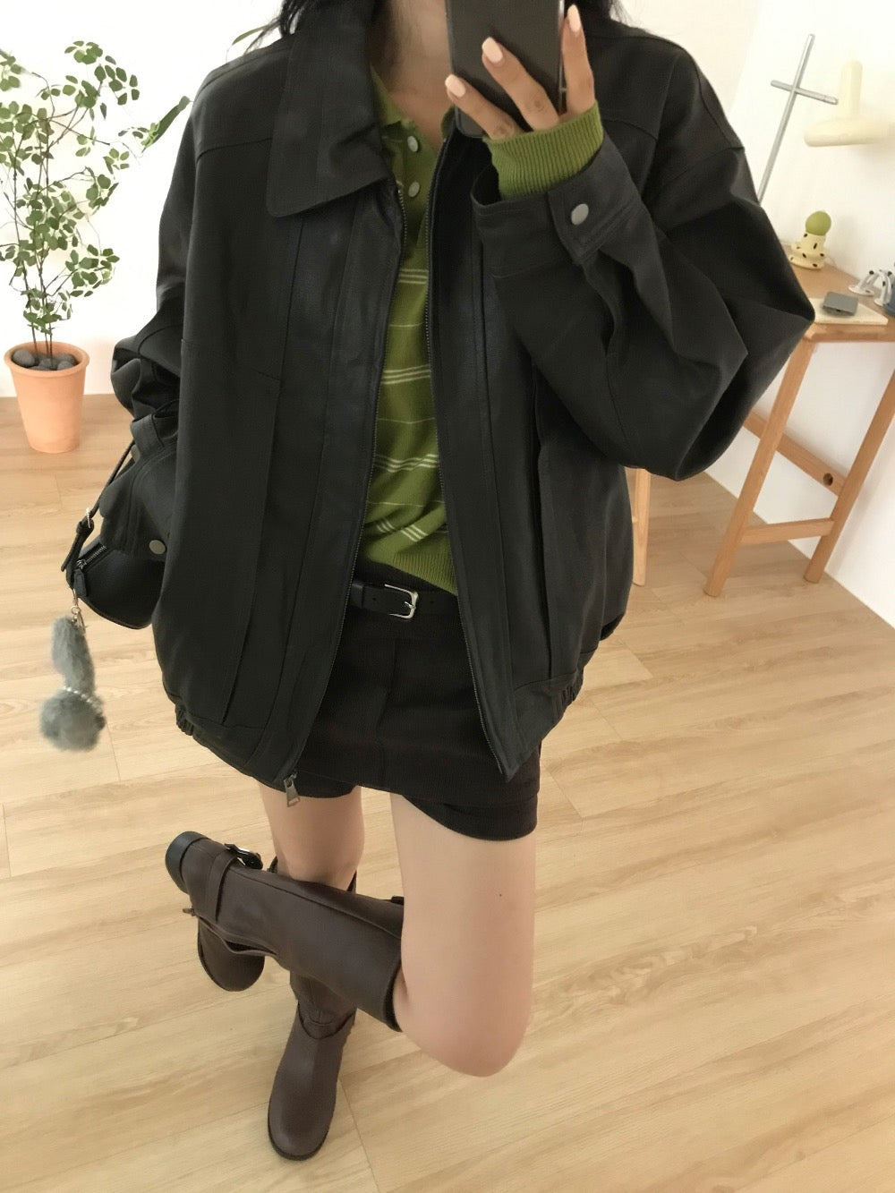 Retro Relaxed Loose Striped Knit Top