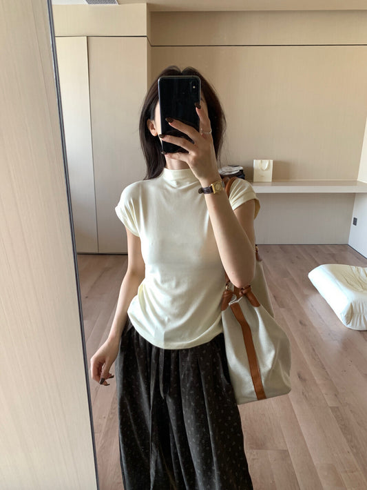 Versatile Slim-Fit Mock Neck Base Layer Top