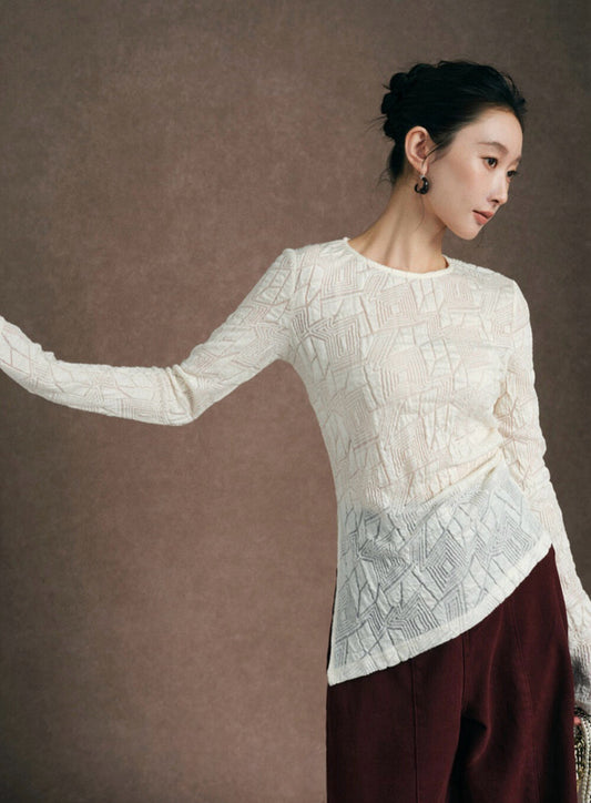 Asymmetrical Ruched Slim Top