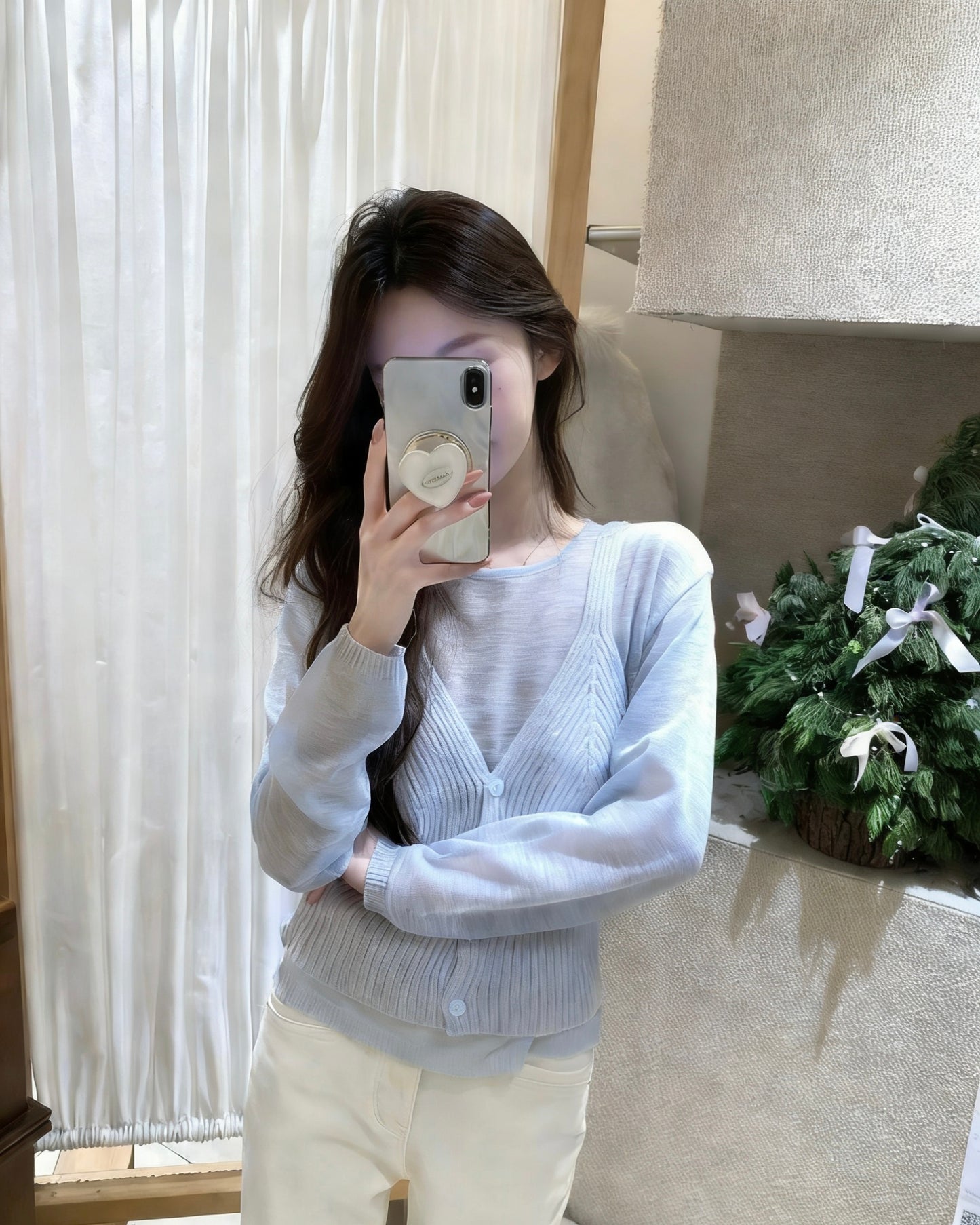 疊穿小衫+吊帶針織馬甲套裝