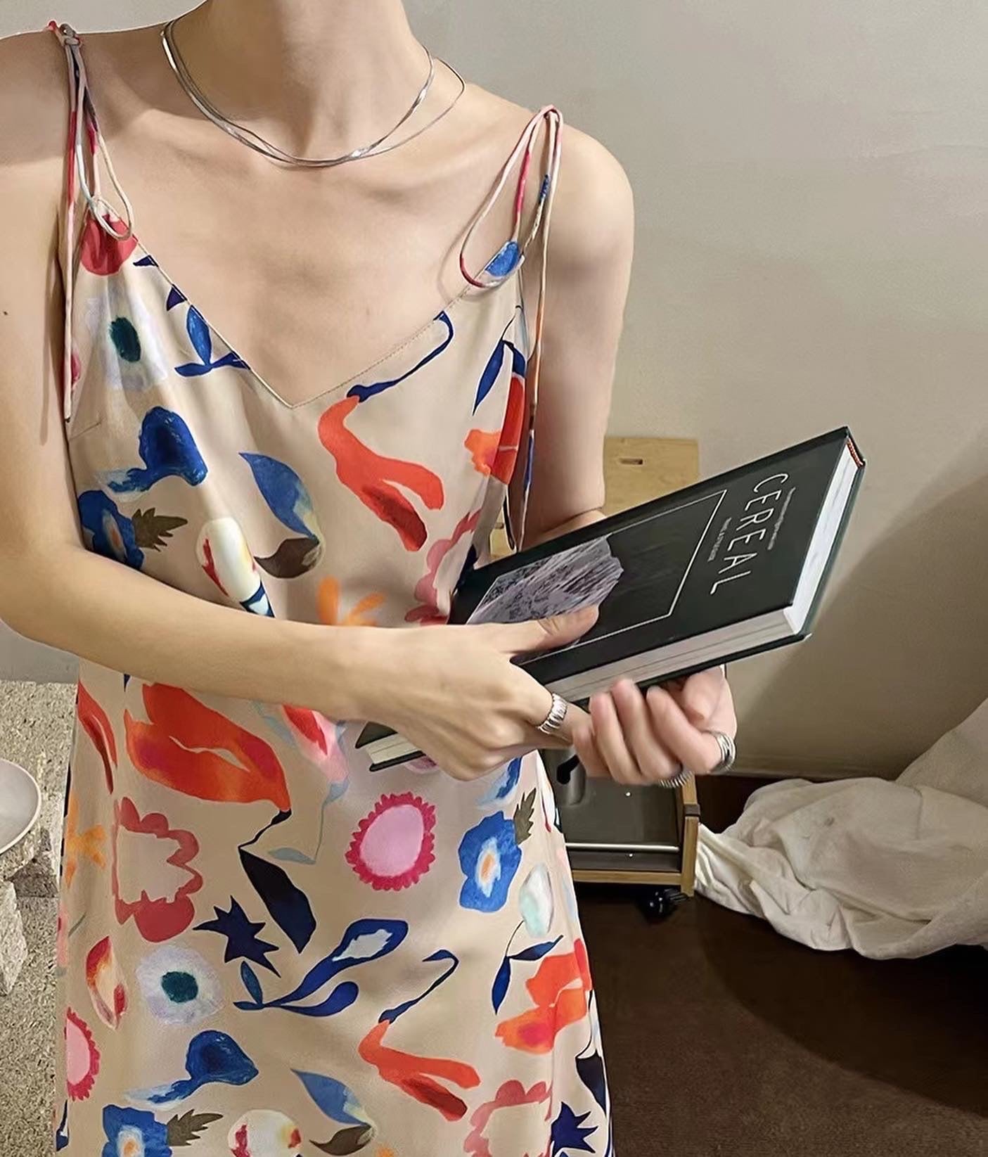 Floral Suspender Dress