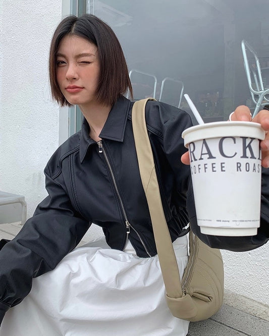 ショートレザージャケット