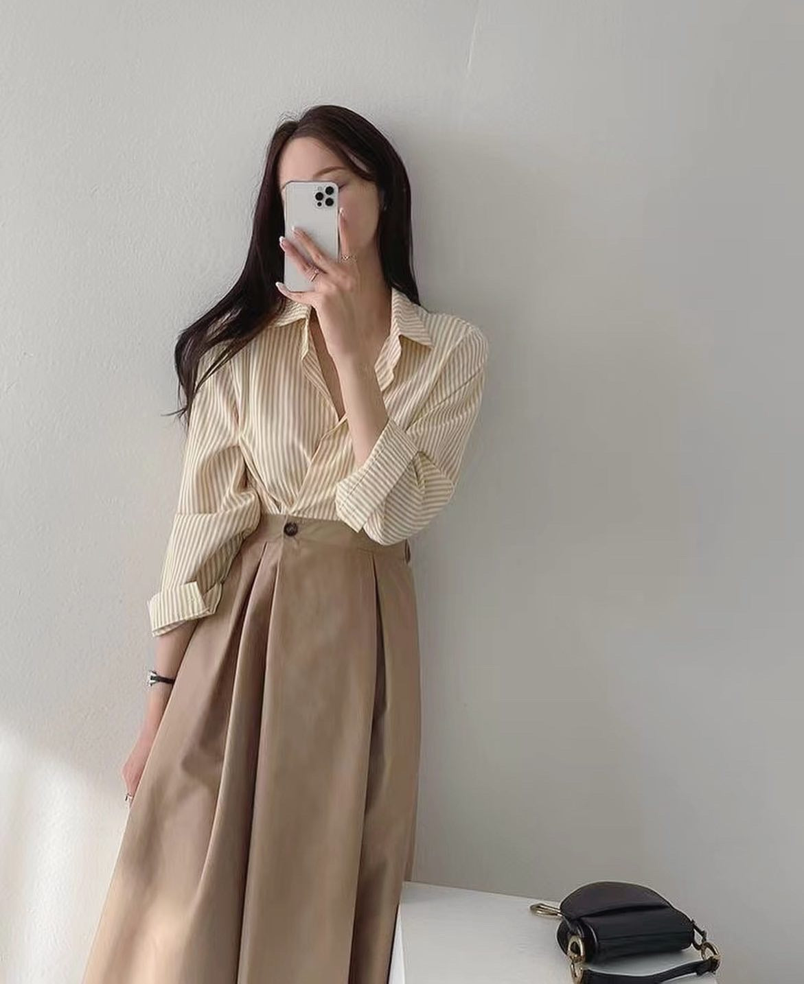 法式修腰恤衫連身裙