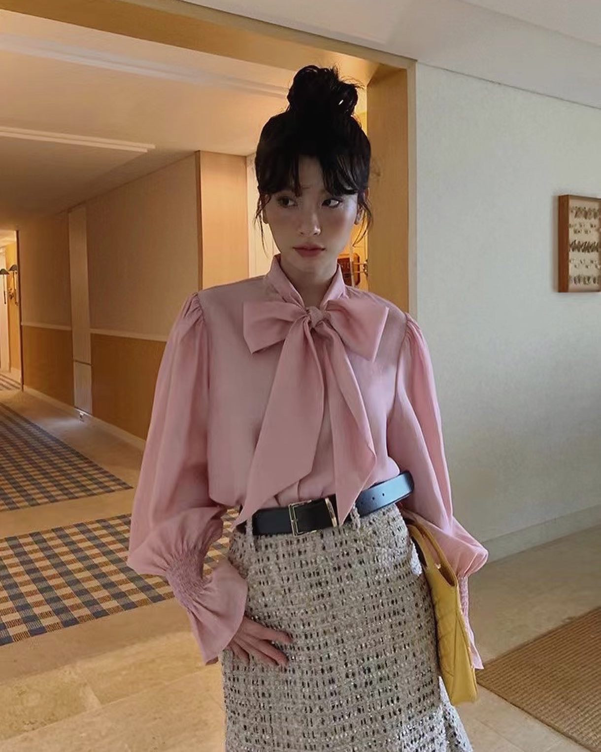 Bow Tie Long Sleeve Shirt