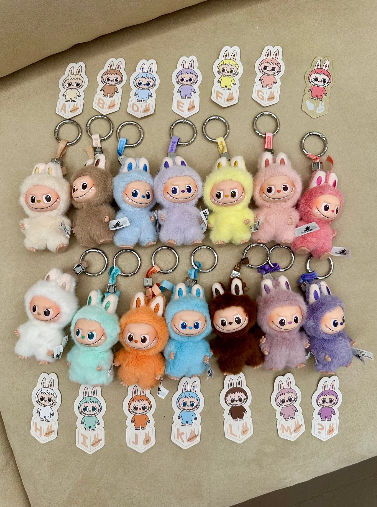Labubu 心底密碼系列 搪膠毛絨掛件｜可愛收藏公仔掛飾禮物首選