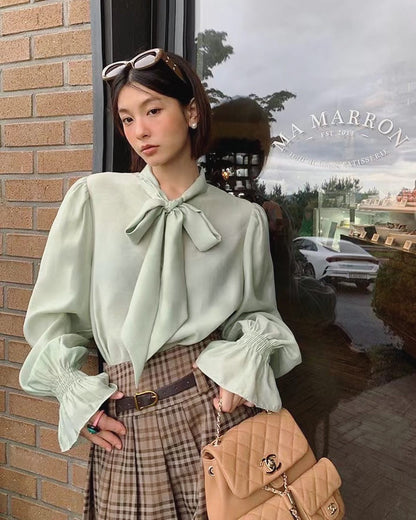 Bow Tie Long Sleeve Shirt