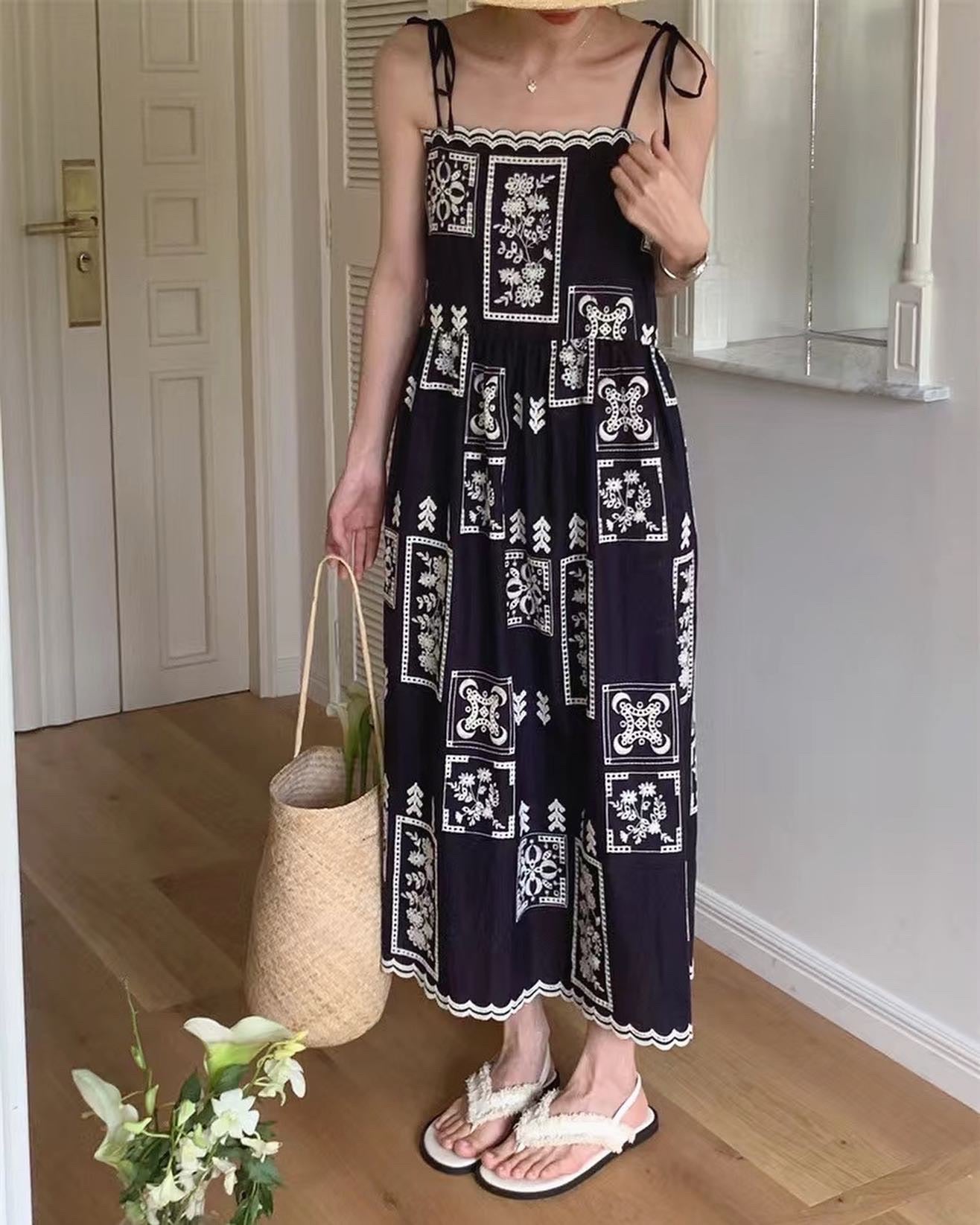 Vacation Style Printed Maxi Dress
